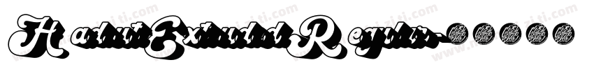 Hadsut Extruded Regular字体转换